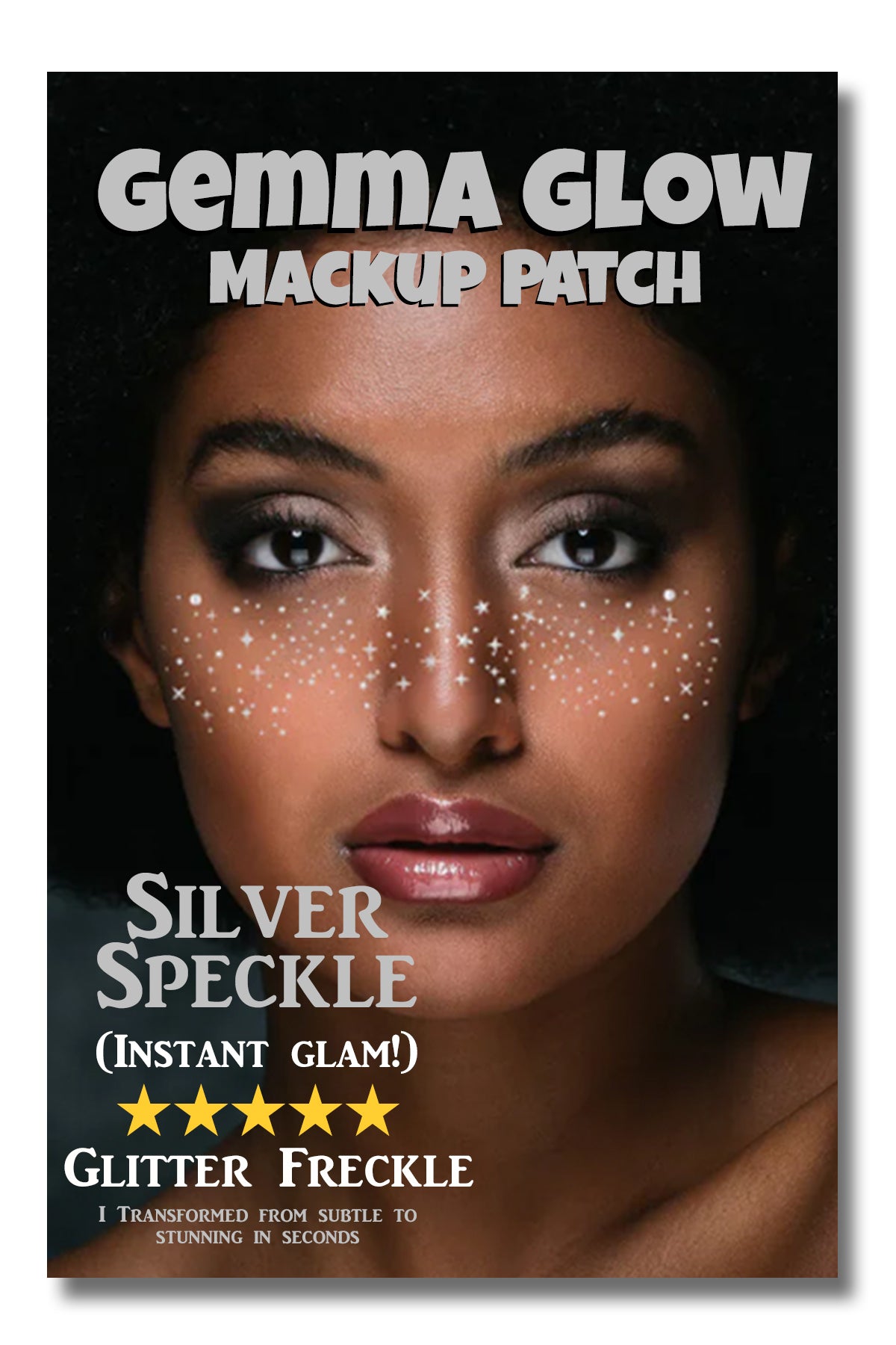 Silver Glitter Freckles Makeup Patches